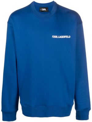 Sweatshirt mit print Karl Lagerfeld blau