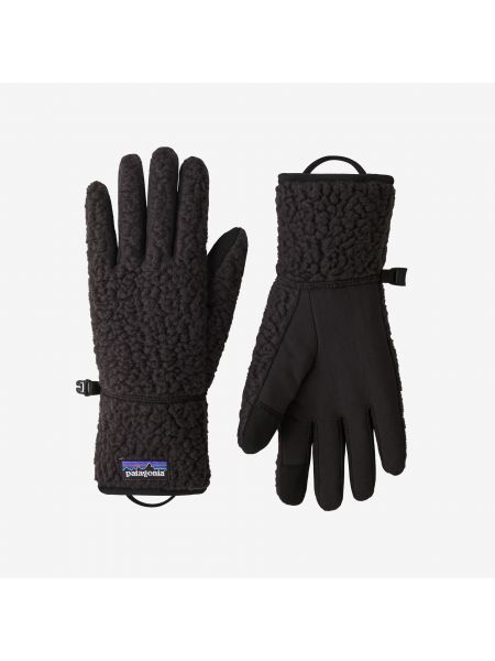 Флисовые перчатки Patagonia черные