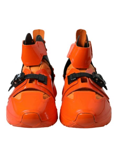 Sneakersy Dolce And Gabbana pomarańczowe