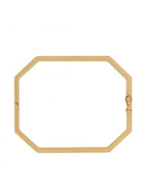 Bracelet à motif géométrique Saint Laurent doré