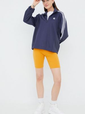 Krótka bluza Adidas Originals fioletowa