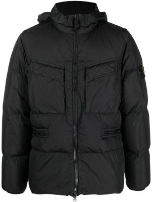 Quiltad jacka Stone Island svart