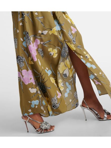 Sukienka długa w kwiatki Diane Von Furstenberg