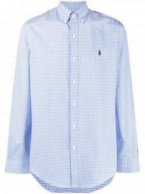 Hemd mit stickerei Polo Ralph Lauren blau