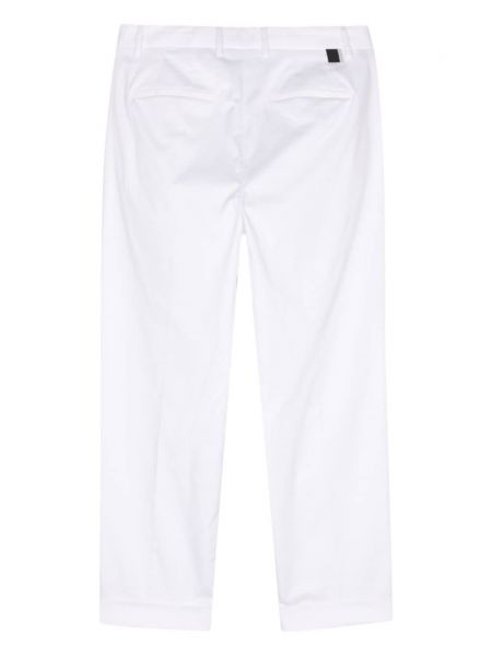 Plisované kalhoty Low Brand bílé