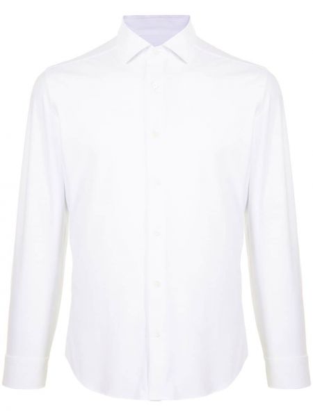 Camisa slim fit Corneliani blanco