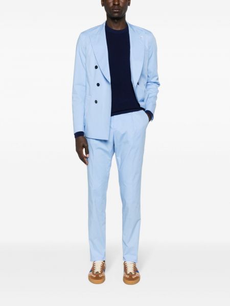 Pullover mit rundem ausschnitt Manuel Ritz blau