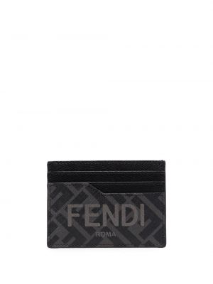 Peňaženka s potlačou Fendi sivá