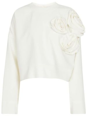 Chemise à fleurs Valentino blanc