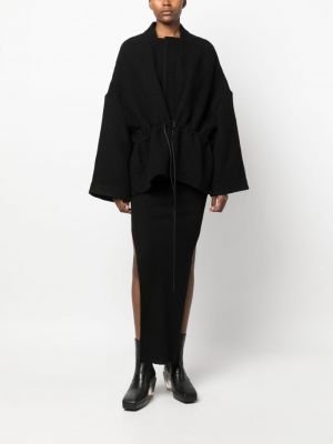 Relaxed fit vilnonis striukė Rick Owens juoda
