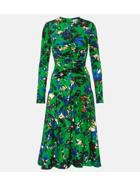 Платье миди Erdem зеленое