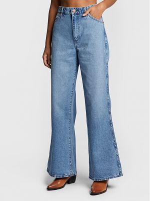 Niebieskie proste jeansy Wrangler
