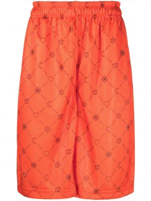 Shorts mit print Marni orange