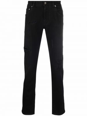 Vaqueros skinny slim fit con bolsillos Dolce & Gabbana negro