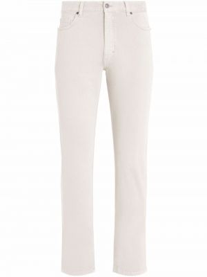 Skinny fit-jeans Zegna vit