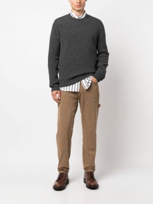 Sweter wełniany z okrągłym dekoltem Polo Ralph Lauren szary