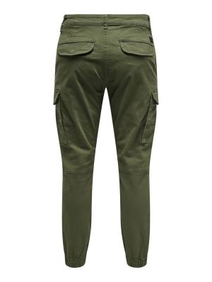 Pantalon cargo Only & Sons vert
