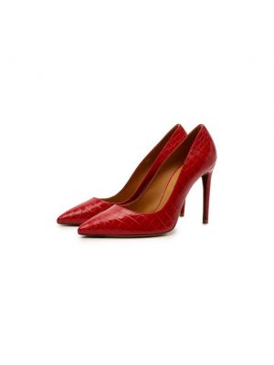 Кожаные туфли Ralph Lauren красные