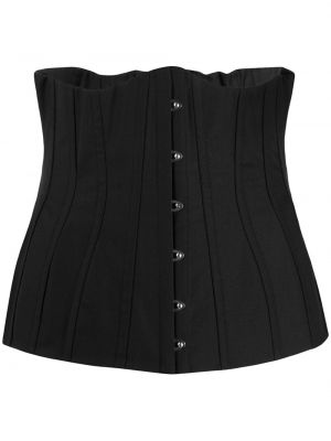 Top cu croială ajustată Dolce & Gabbana negru