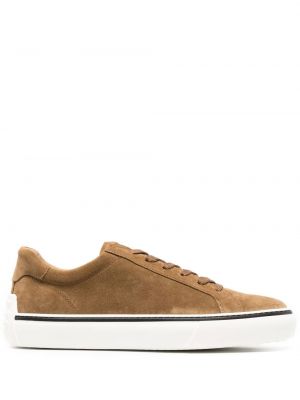 Sneakers i mocka Tod's brun