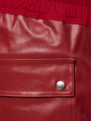 Pantalones cargo de algodón Rick Owens rojo