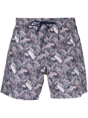 Trykt shorts Canali blå