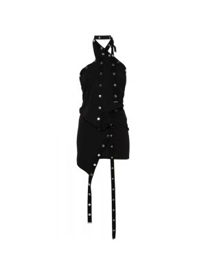 Sukienka mini z ćwiekami The Attico czarna