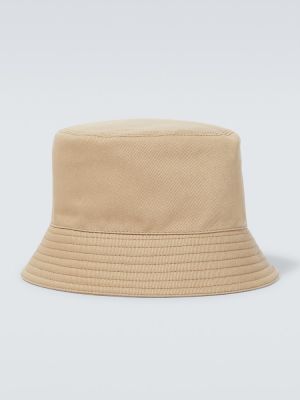 Sombrero de algodón Prada beige