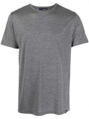 Vlnené tričko Lardini sivá