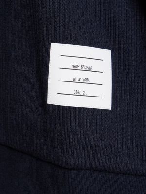 Kokvilnas džemperis ar augstu apkakli Thom Browne balts