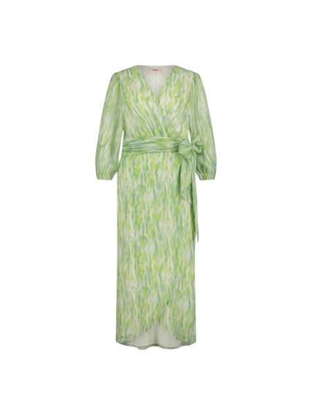 Kopertowa sukienka Freebird zielony