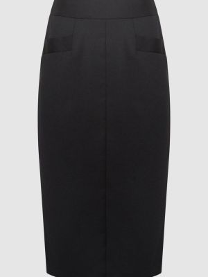 Приталенная юбка-карандаш Reiss черная