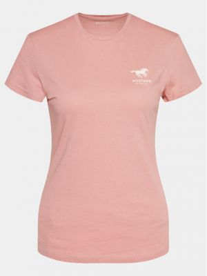 Priliehavé tričko Mustang ružová