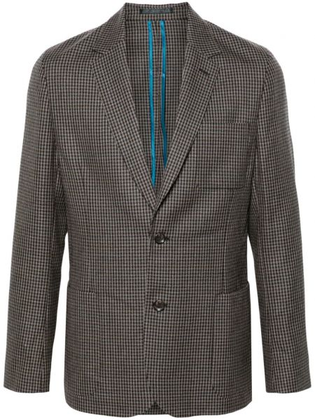 Karierter langer blazer Paul Smith braun