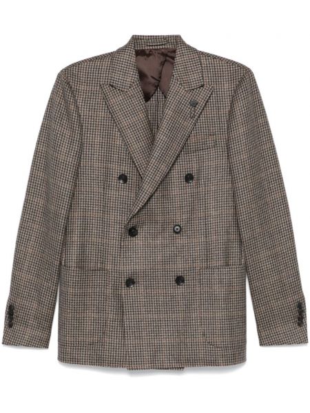 Blazer med print Lardini brun