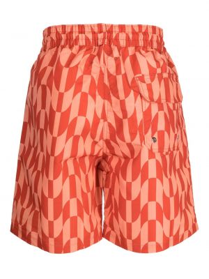 Shorts à imprimé à motif géométrique Frescobol Carioca