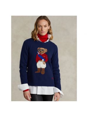 Sudadera de lana de cachemir de tela jersey Polo Ralph Lauren azul