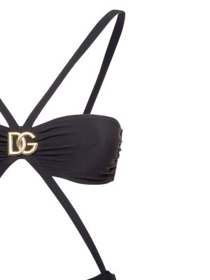 Jednodielne plavky Dolce & Gabbana čierna