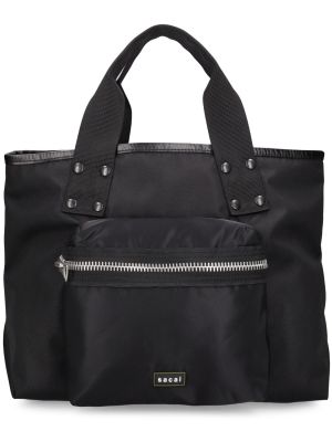 Nakupovalna torba Sacai črna