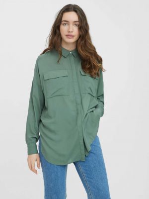 Košeľa Vero Moda zelená