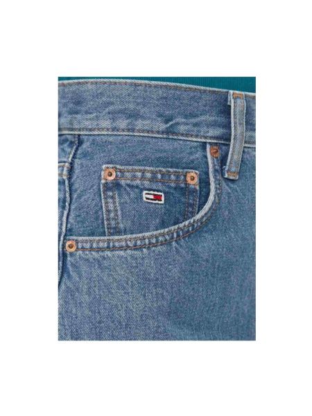 Pantalones cortos vaqueros de algodón Tommy Hilfiger azul