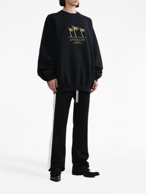 Pullover mit stickerei aus baumwoll Vetements schwarz