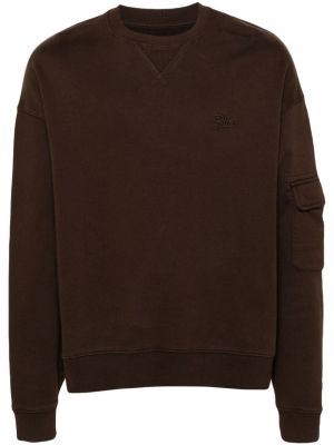 Jersey sweatshirt mit stickerei Patta braun