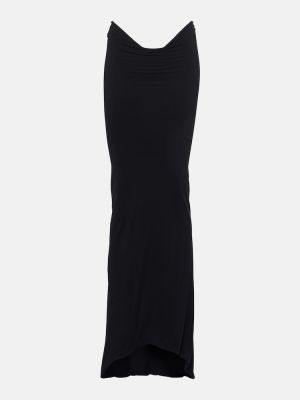 Mini sukně s nízkým pasem Laquan Smith černé