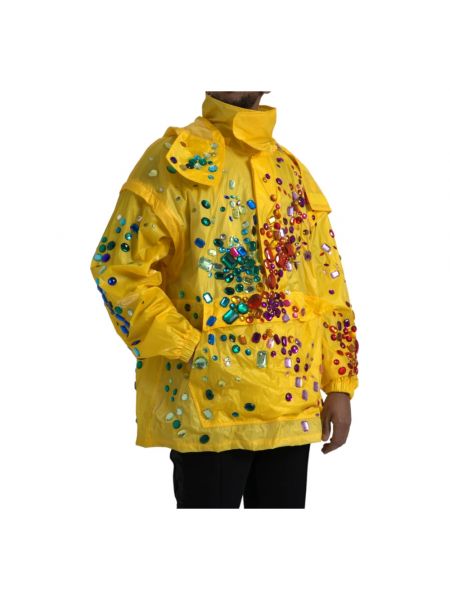 Chaqueta con capucha Dolce & Gabbana amarillo