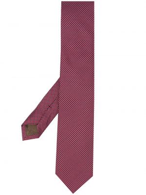 Corbata con estampado con estampado geométrico Church's rojo