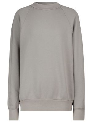 Bavlnený fleecový sveter Les Tien sivá