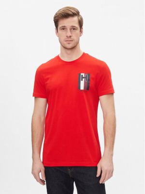 T-shirt Tommy Hilfiger rosso