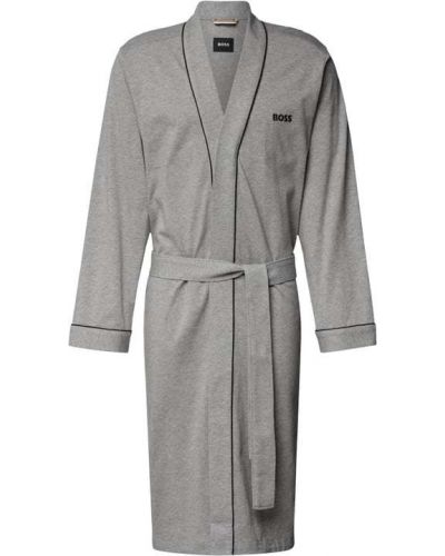Szlafrok z paskami w kontrastowym kolorze model ‘Kimono BM’ Boss