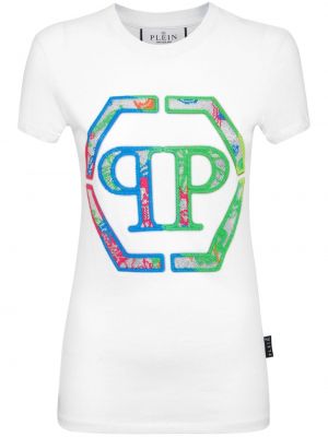 T-shirt en coton Philipp Plein blanc